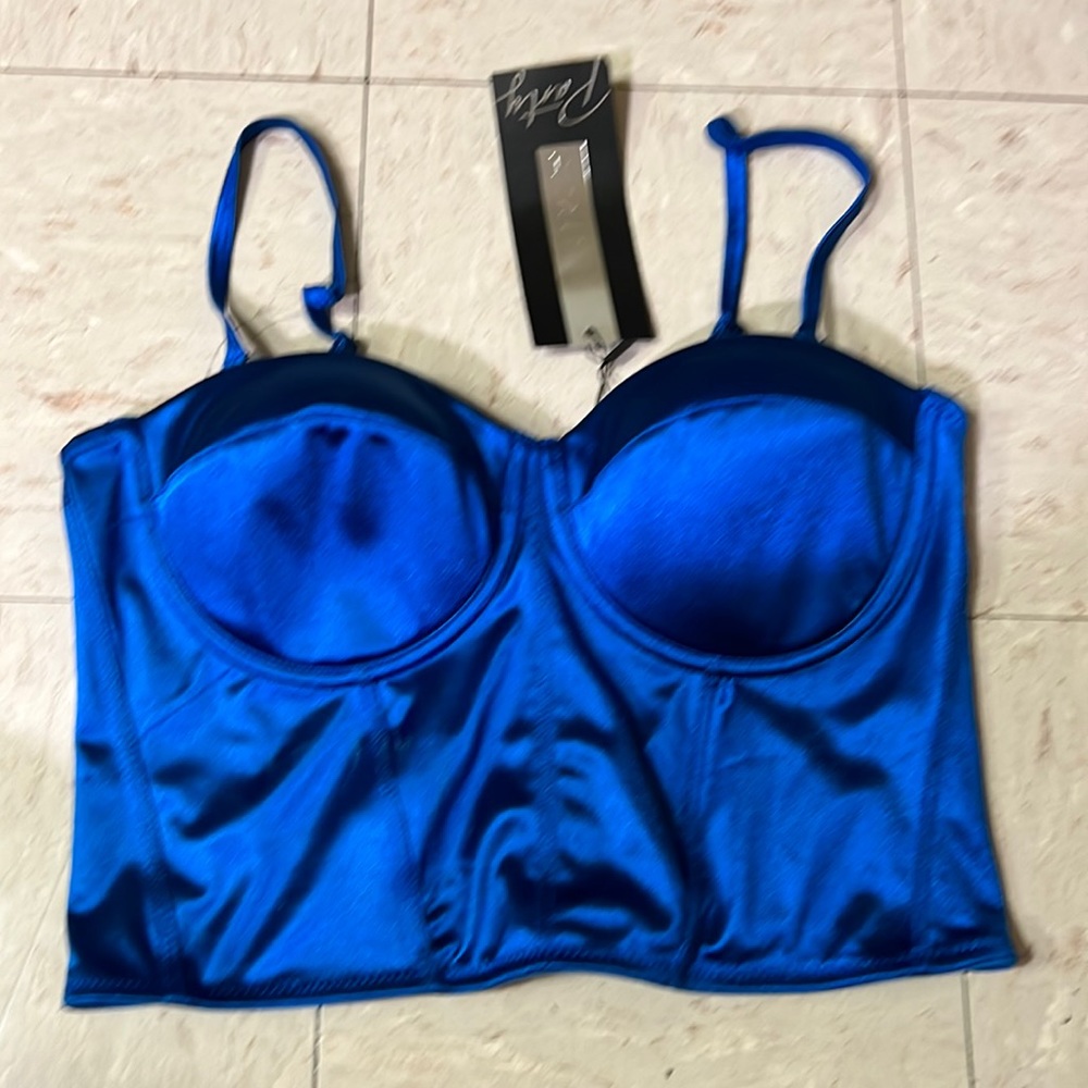 Cropped corset top